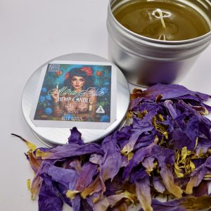 Leather - THCA Hemp and Blue Lotus Candle