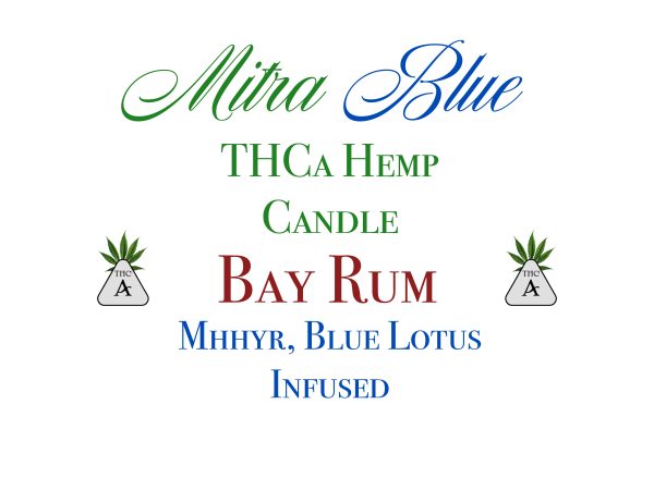 Bay Rum - THCA Hemp and Blue Lotus Candle - Image 3